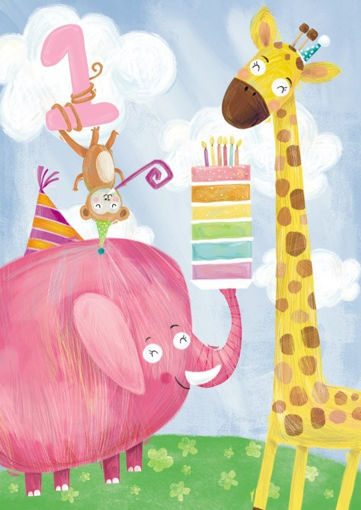 Picture of HAPPY 1ST BIRTHDAY CARD